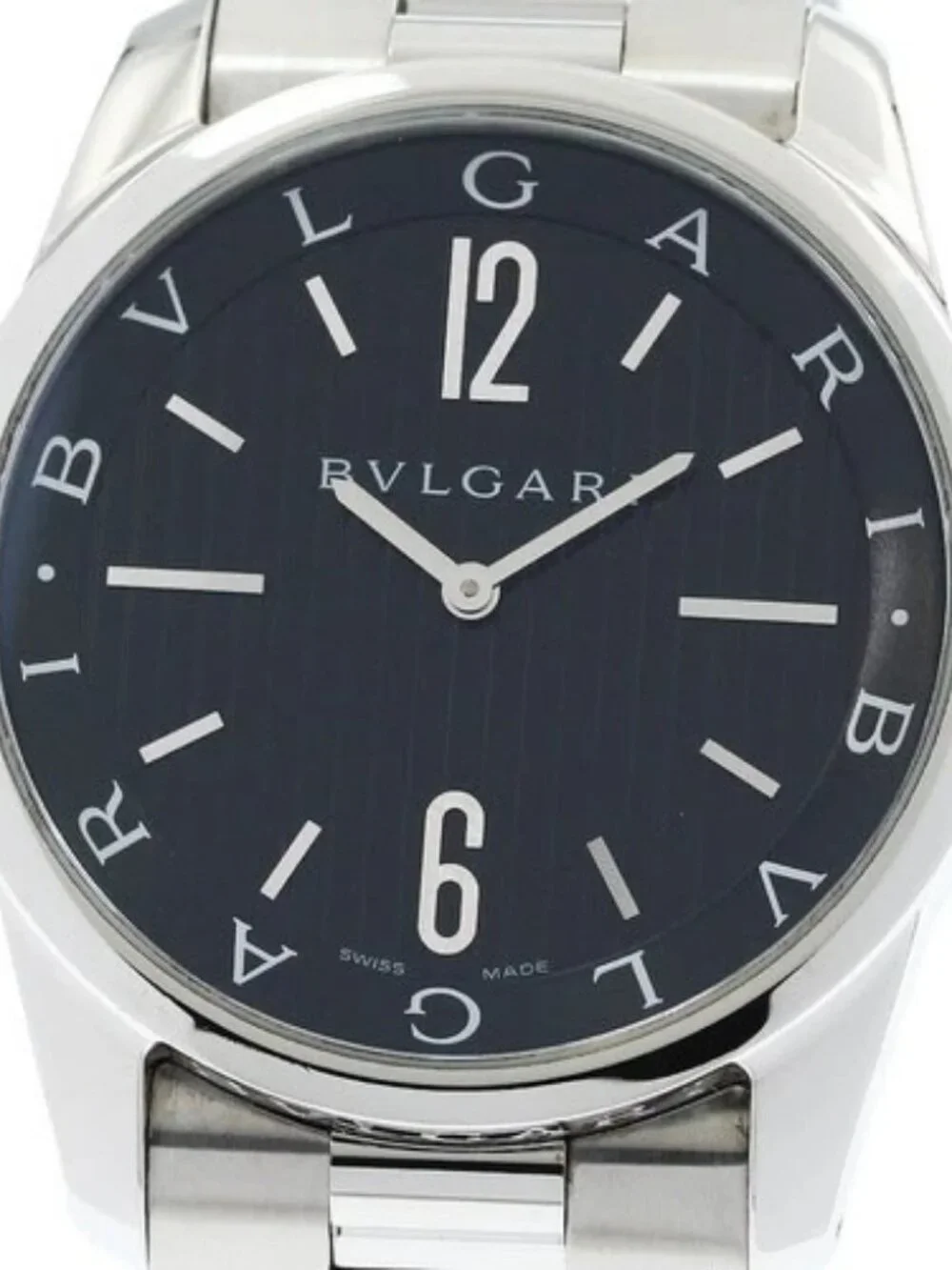 BVLGARI Solo tempo ST42S black Dial Quartz Men's Watch_960342